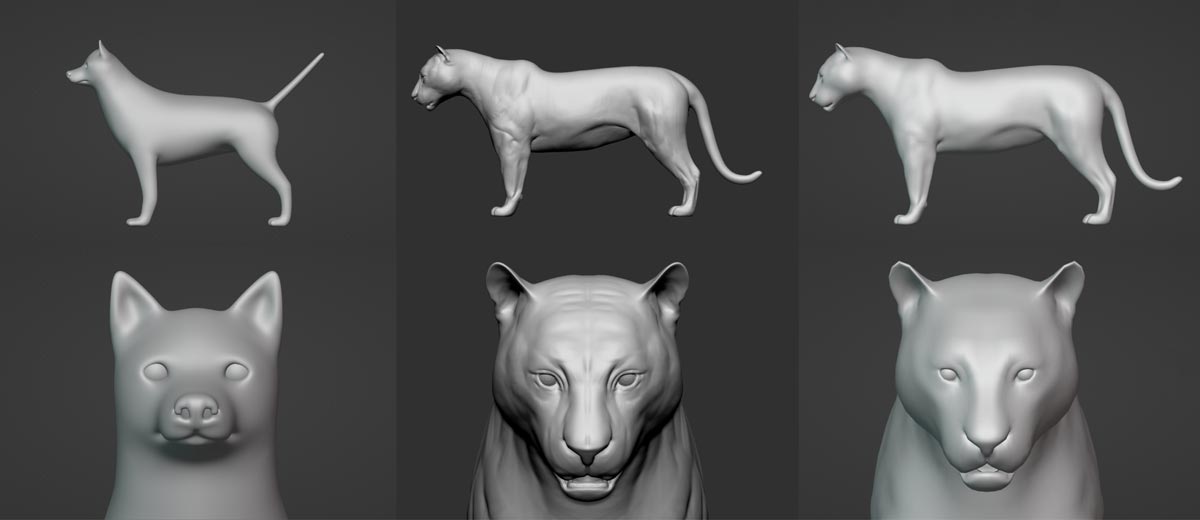 White Tiger Sculpting Process