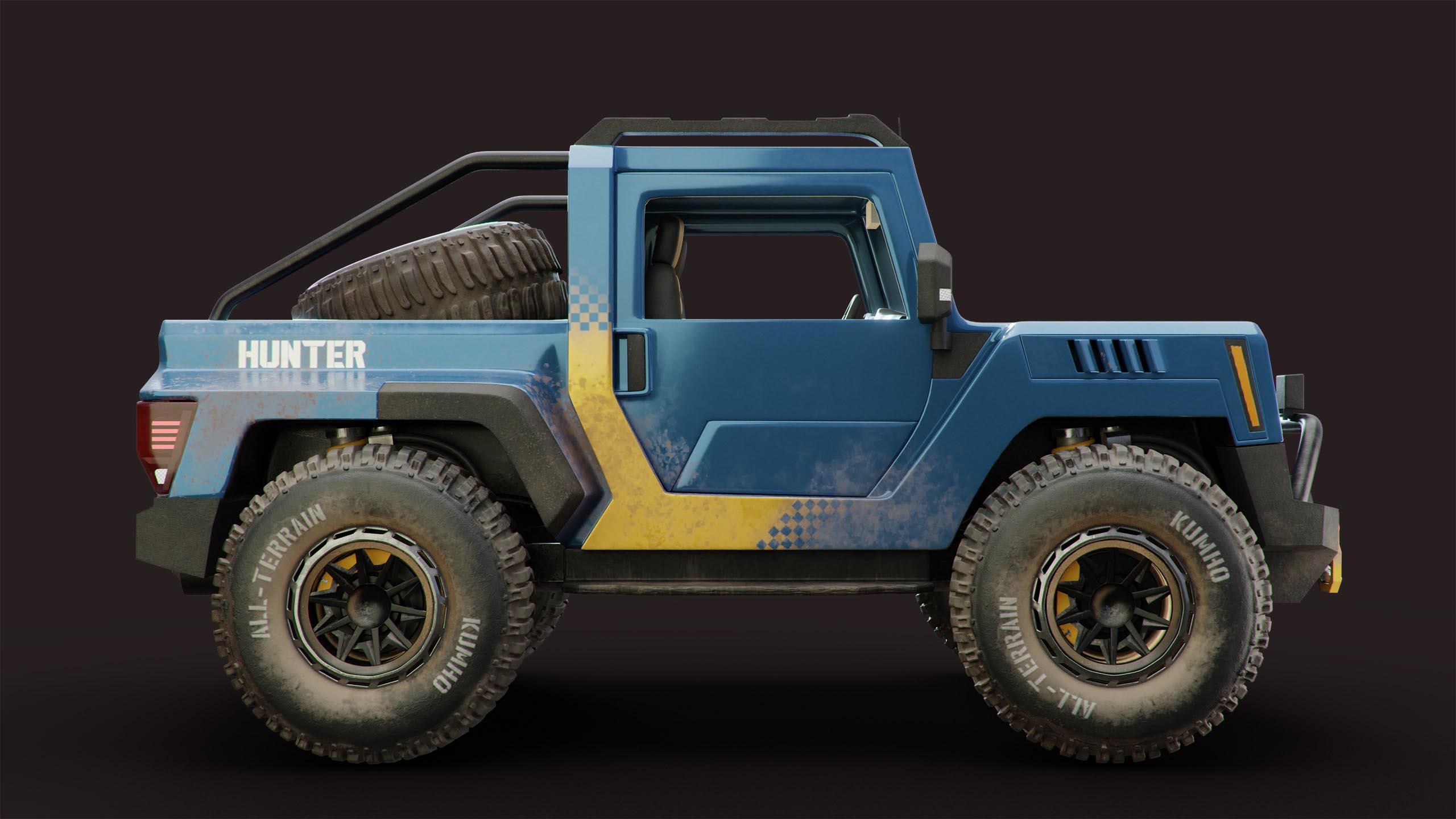 Blue Jeep Side