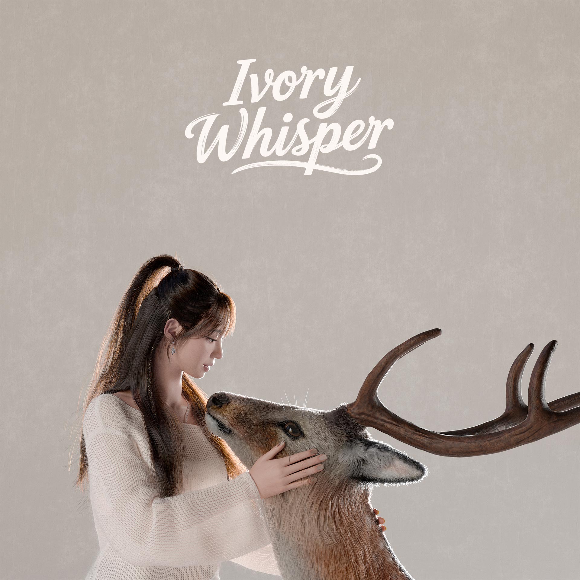 Girl Looking at a Deer