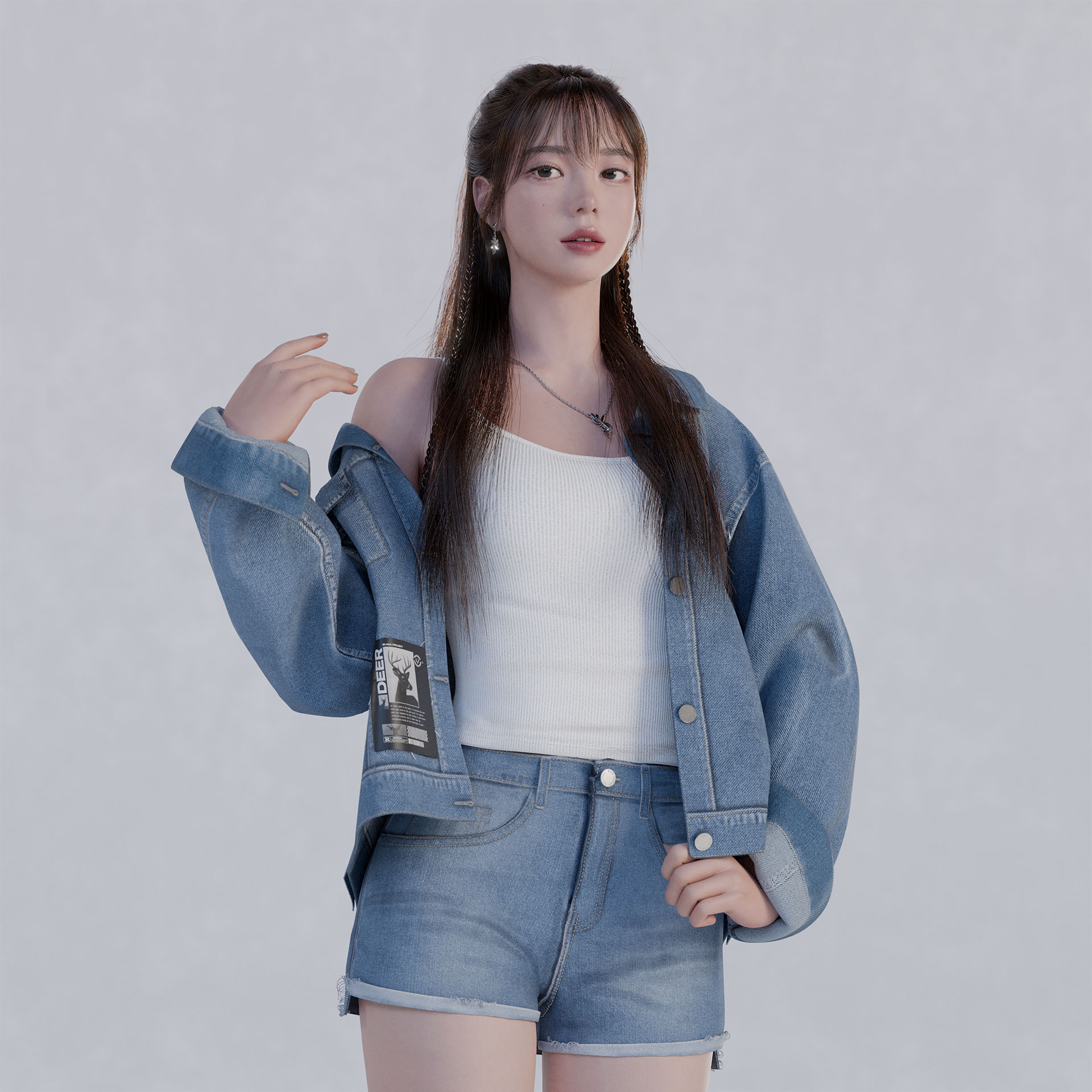 Girl Idle Stance