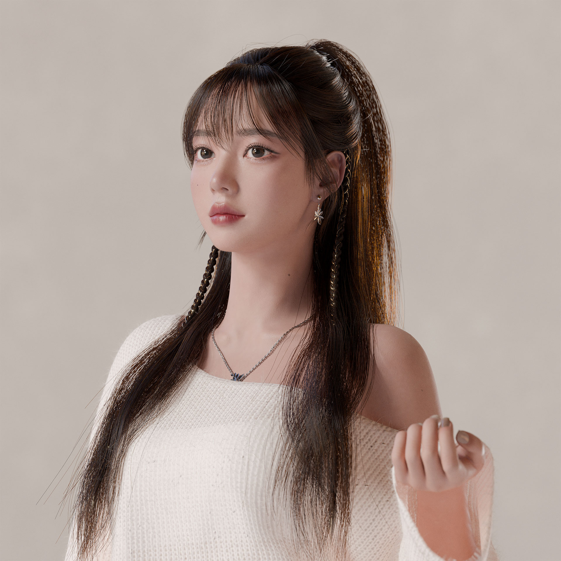 Girl Looking in Distance